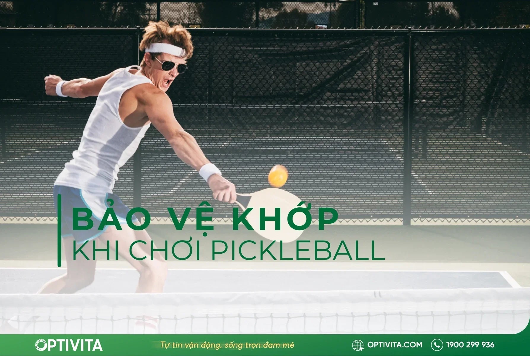 bảo vệ khớp khi chơi pickleball