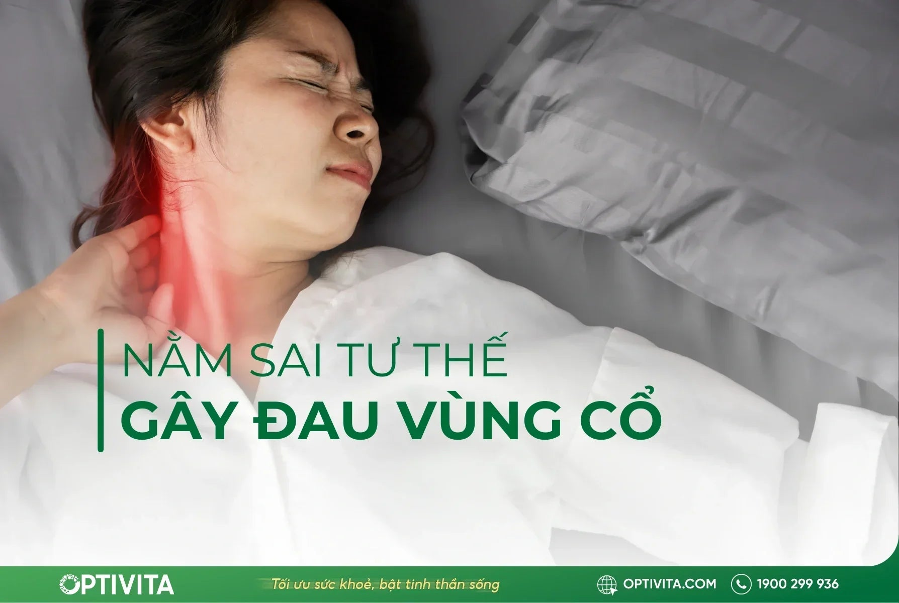 nằm sai tư thế bị đau cổ