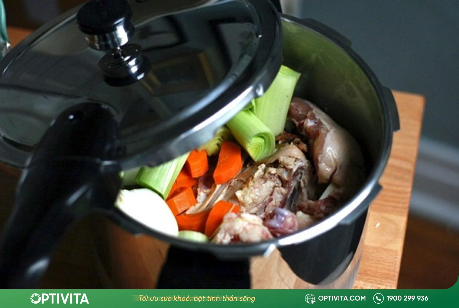 Hầm xương sụn bằng nồi áp suất sẽ làm biến tính collagen type II