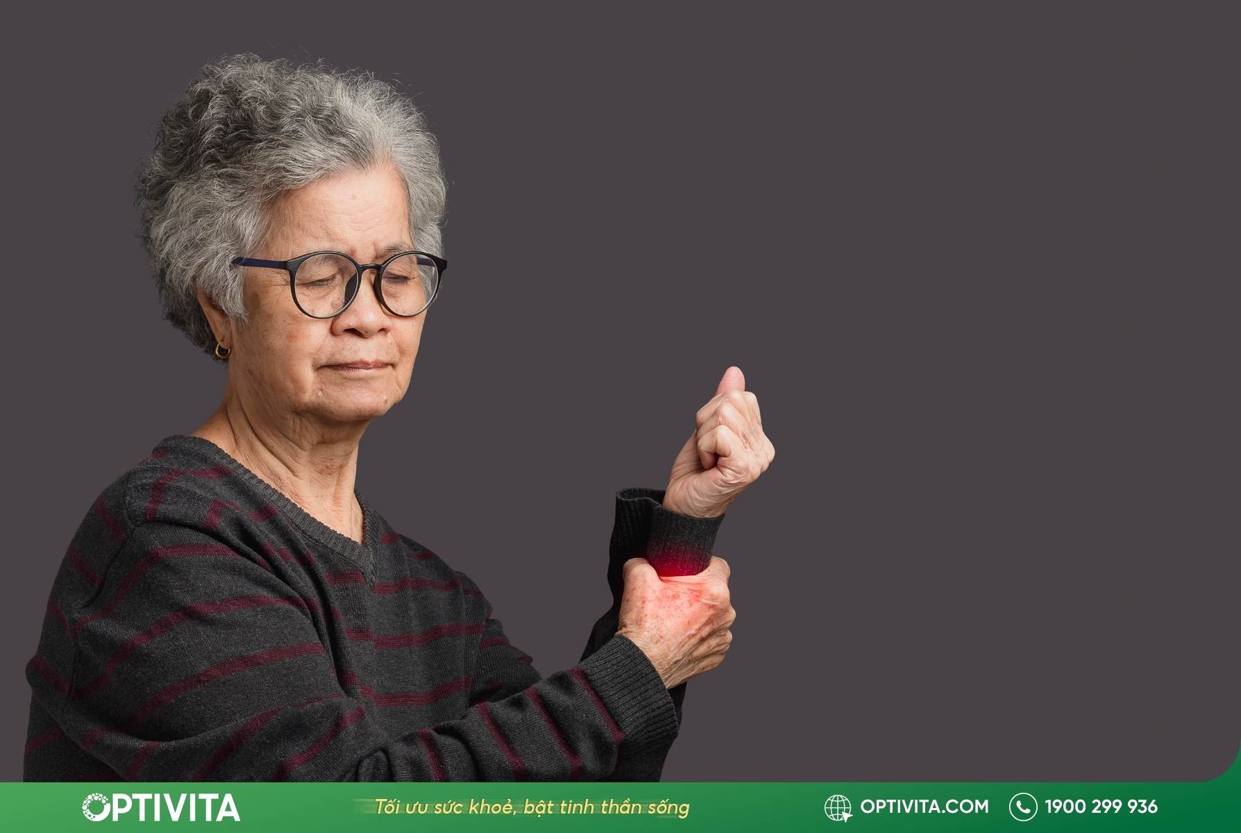 Lão hóa gây khô khớp cổ tay