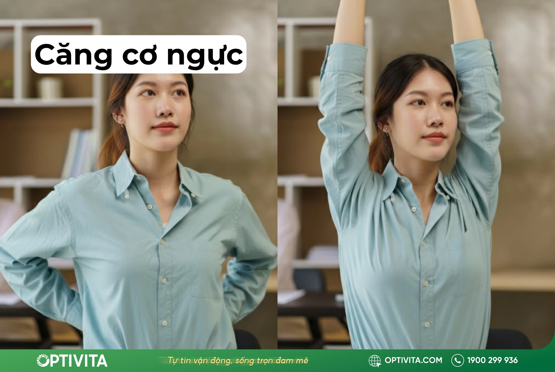 Động tác Căng cơ ngực (Chest stretch)