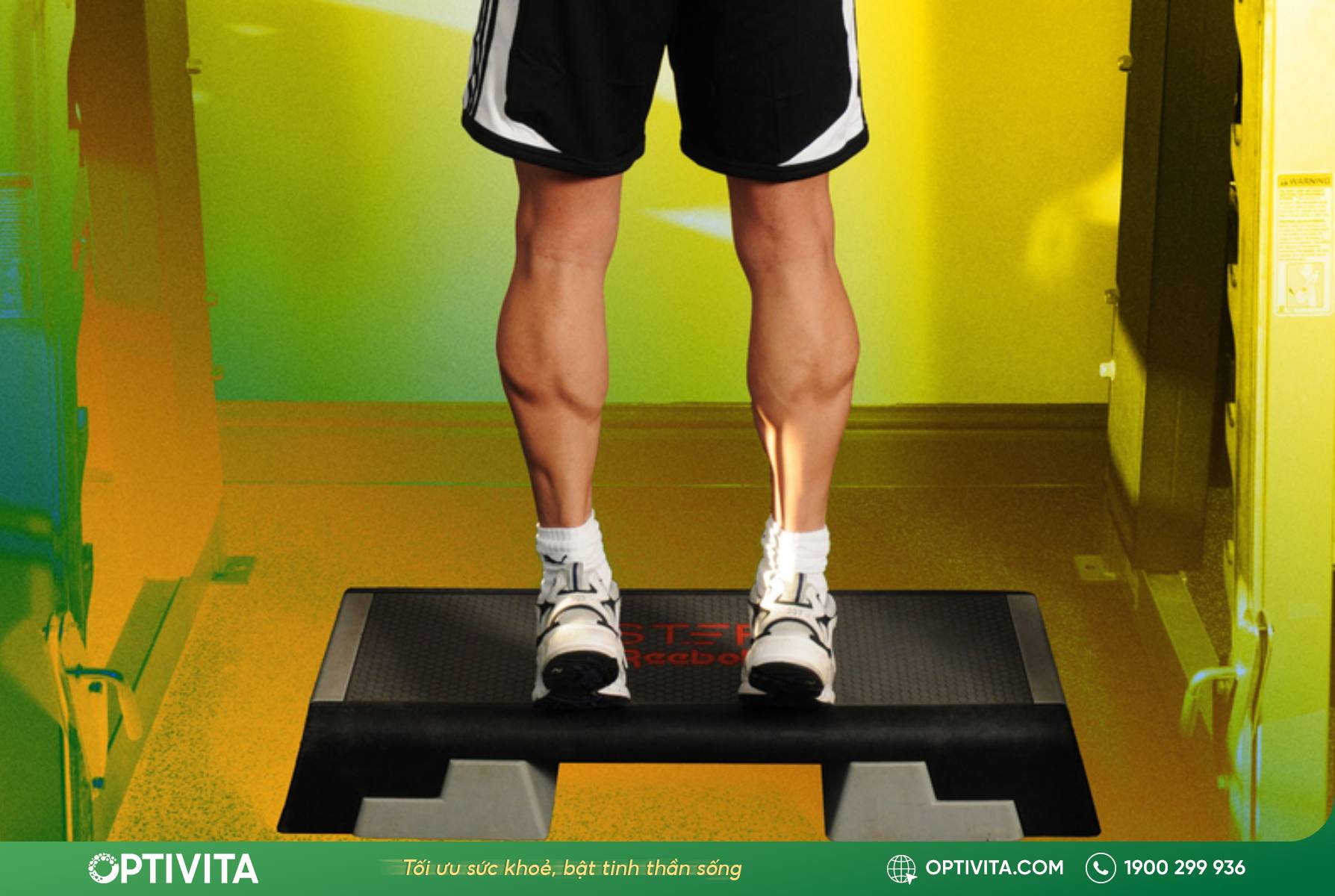 12+ bài tập vật lý trị liệu cho khớp gối giúp phục hồi chức năng 27 Đứng nhón gót (Calf Raises)