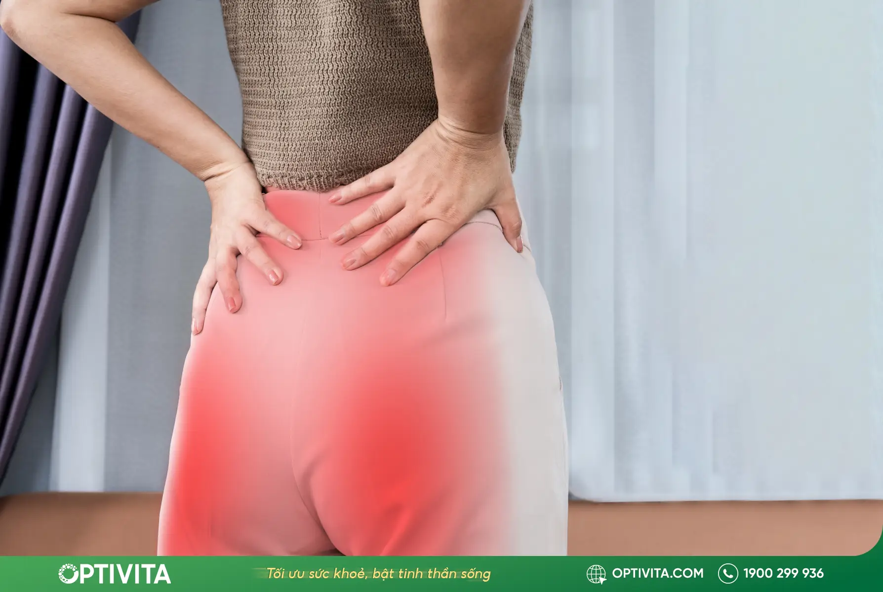 đau lưng dưới gần mông là biểu hiện của đau thần kinh tọa