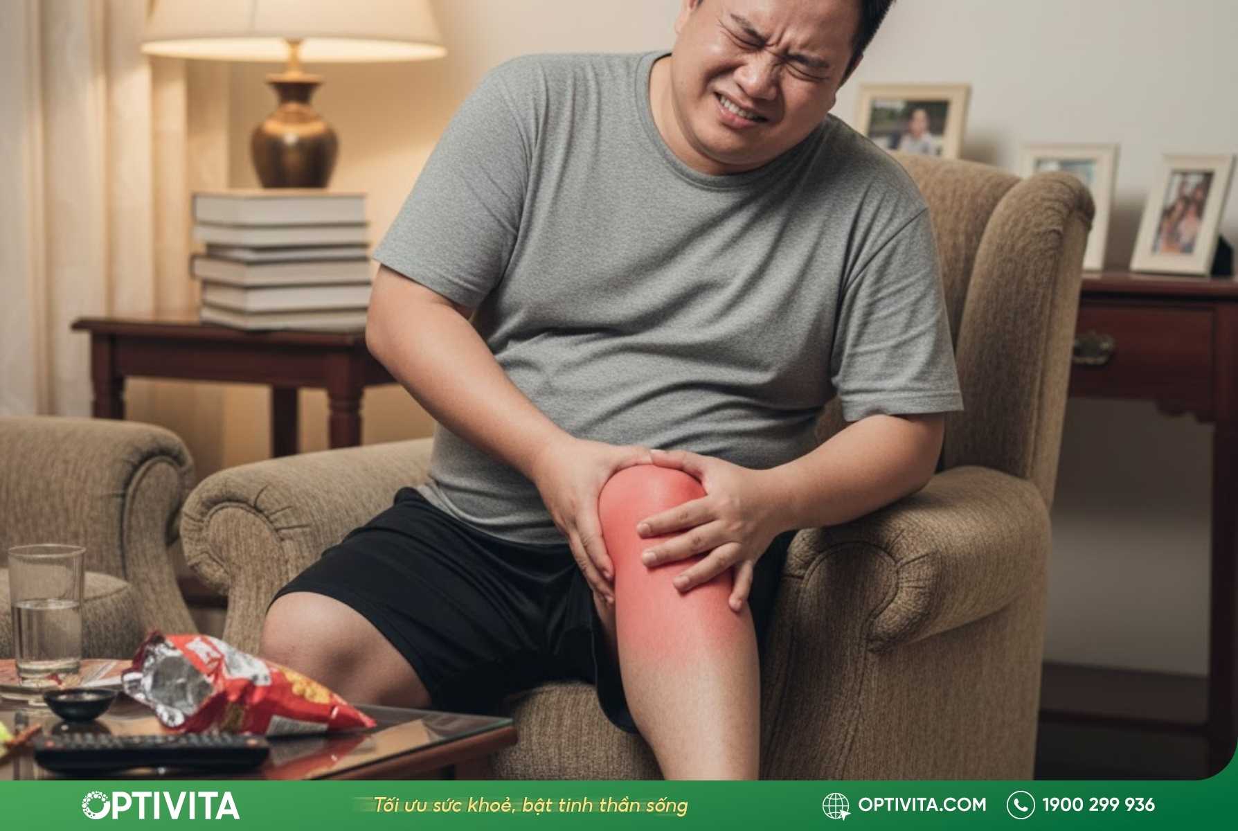 Béo phì, thừa cân gây đau chân từ đầu gối trở xuống