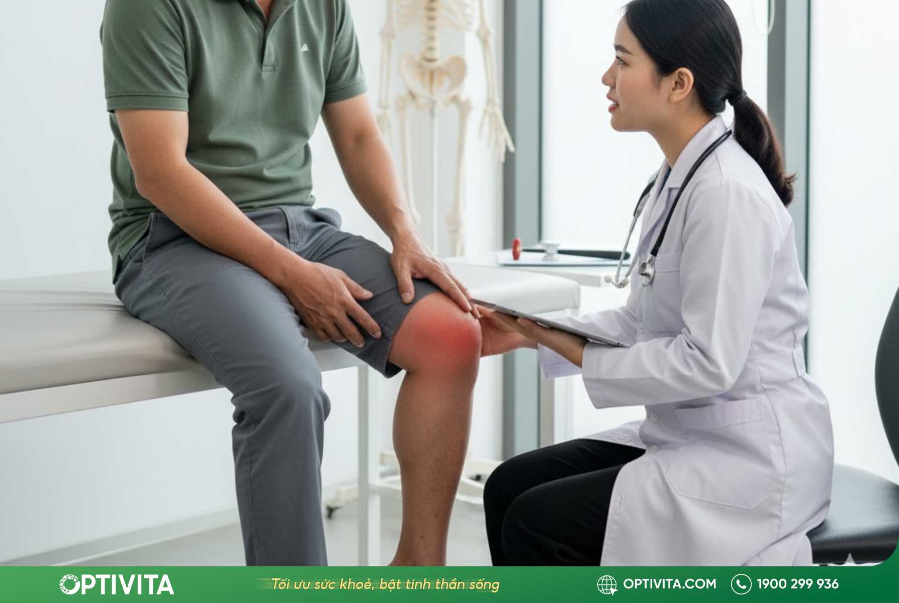 Khám lâm sàng và hỏi về bệnh sử đau cẳng chân