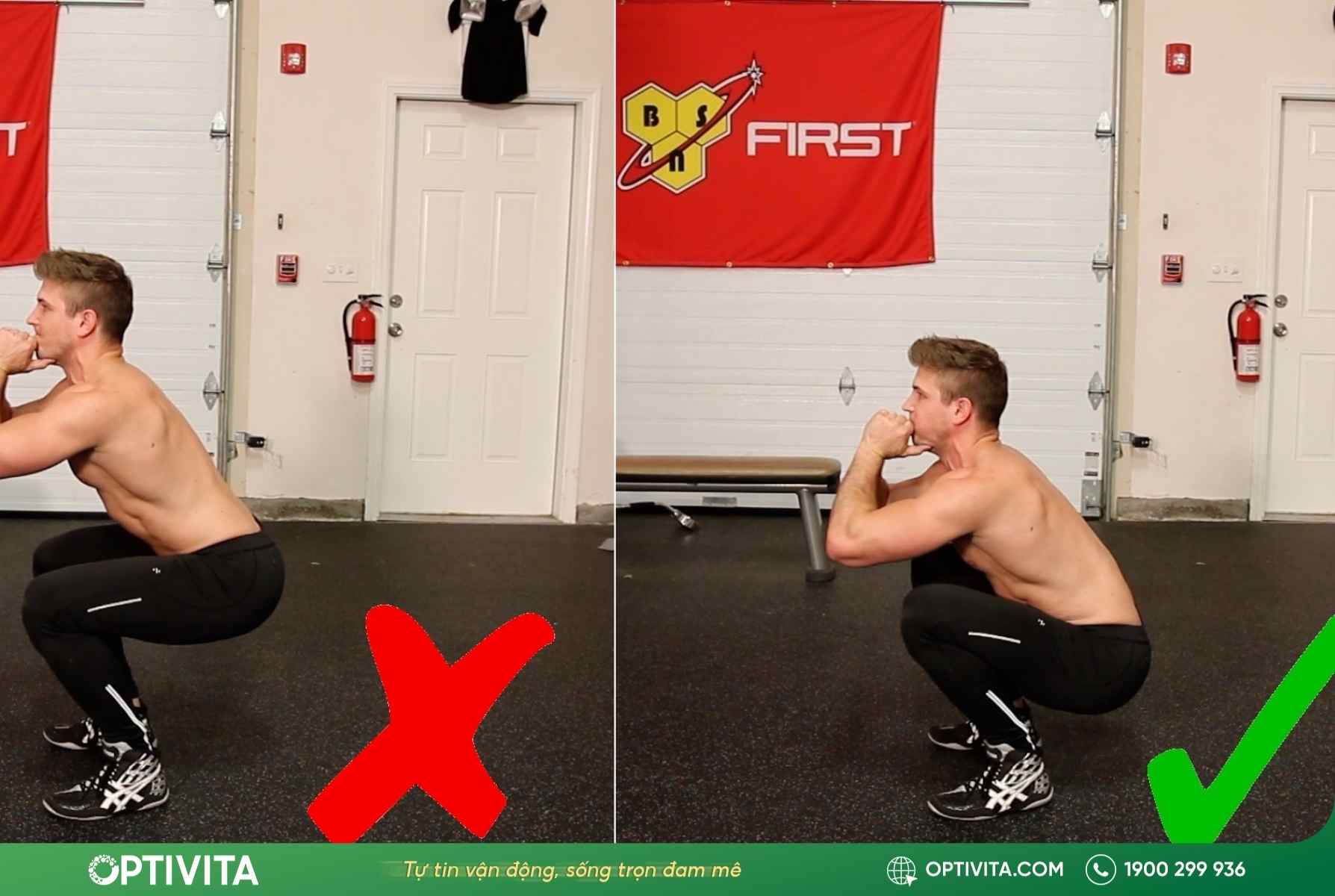 đau đầu gối khi tập squat